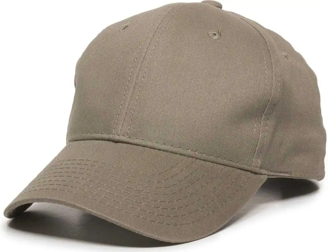Oc Sports Bct-600 Pro Style Cotton Twill Cap - Khaki - 6 7/8’’ - 7 1/2’’