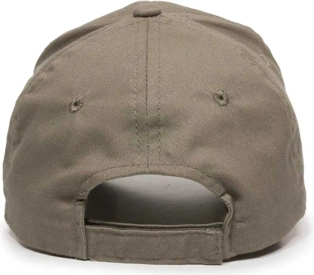 Oc Sports Bct-600 Pro Style Cotton Twill Cap - Khaki - 6 7/8’’ - 7 1/2’’