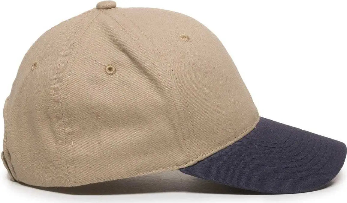 Oc Sports Bct-600 Pro Style Cotton Twill - Khaki Navy