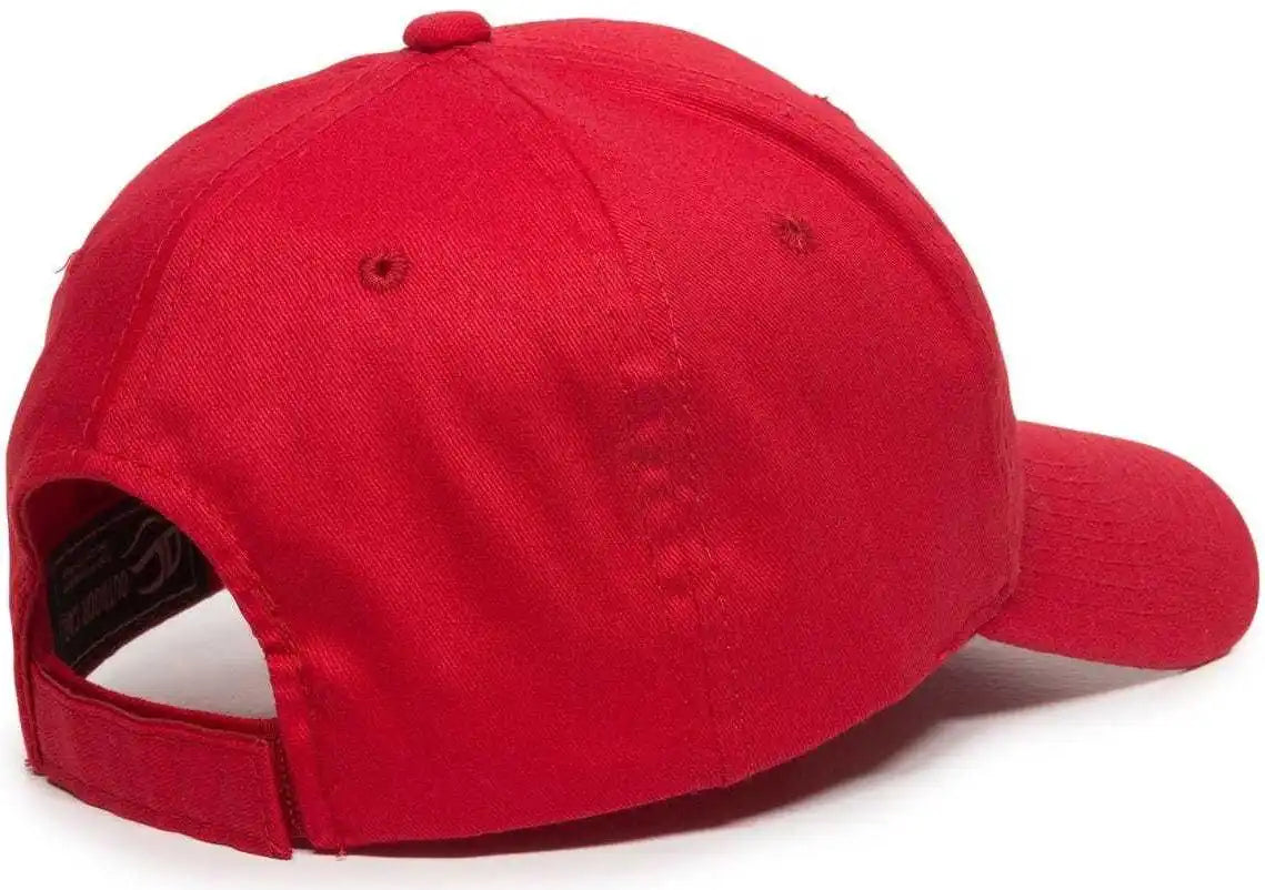 Oc Sports Bct-600 Pro Style Cotton Twill - Red - 6 7/8’’ - 7 1/2’’