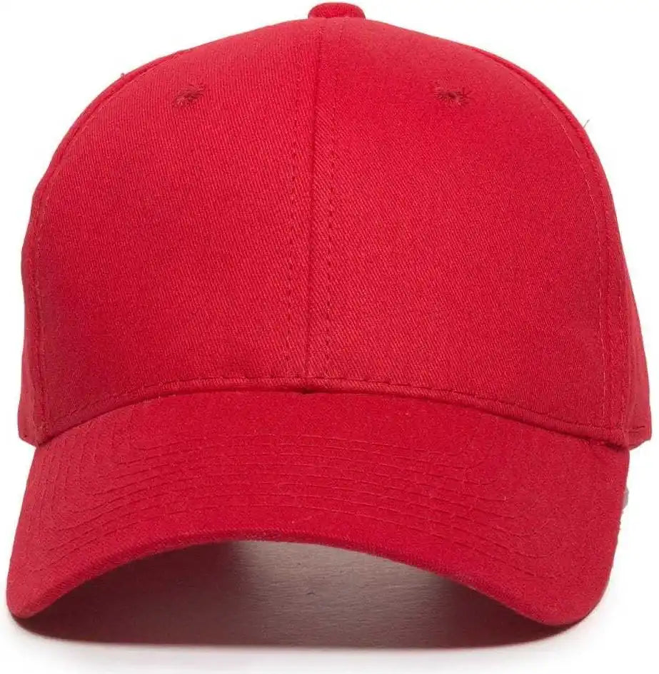 Oc Sports Bct-600 Pro Style Cotton Twill - Red - 6 7/8’’ - 7 1/2’’