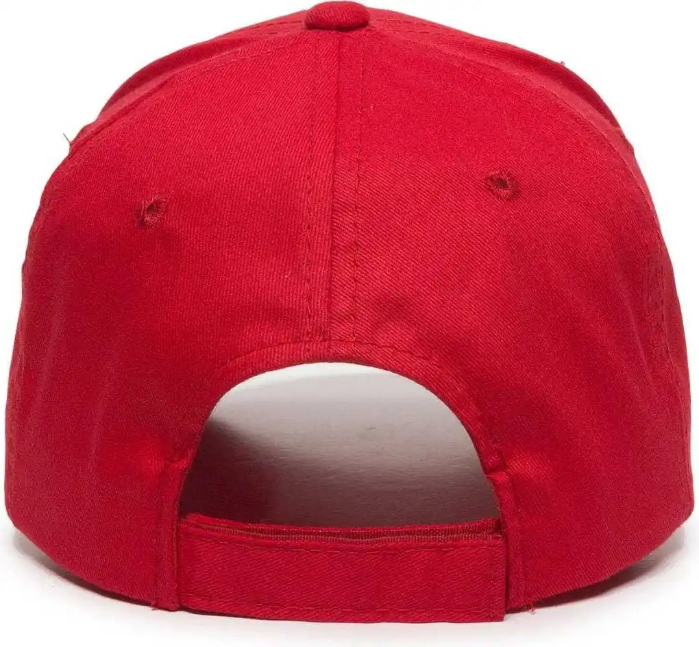 Oc Sports Bct-600 Pro Style Cotton Twill - Red - 6 7/8’’ - 7 1/2’’
