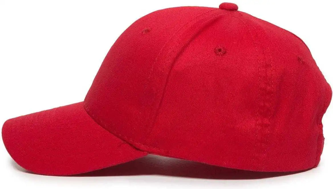 Oc Sports Bct-600 Pro Style Cotton Twill - Red - 6 7/8’’ - 7 1/2’’