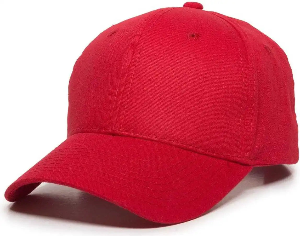 Oc Sports Bct-600 Pro Style Cotton Twill - Red - 6 7/8’’ - 7 1/2’’