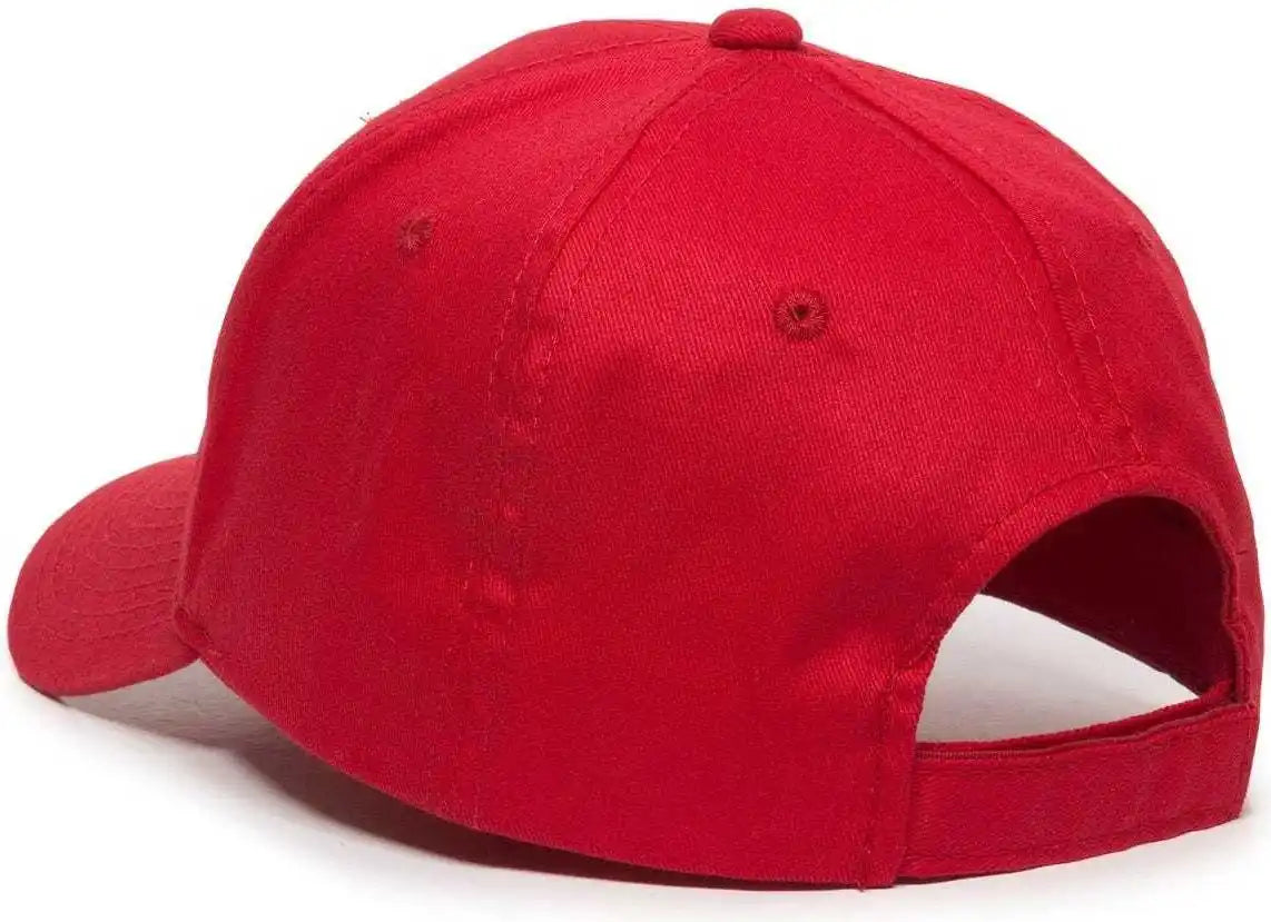 Oc Sports Bct-600 Pro Style Cotton Twill - Red - 6 7/8’’ - 7 1/2’’