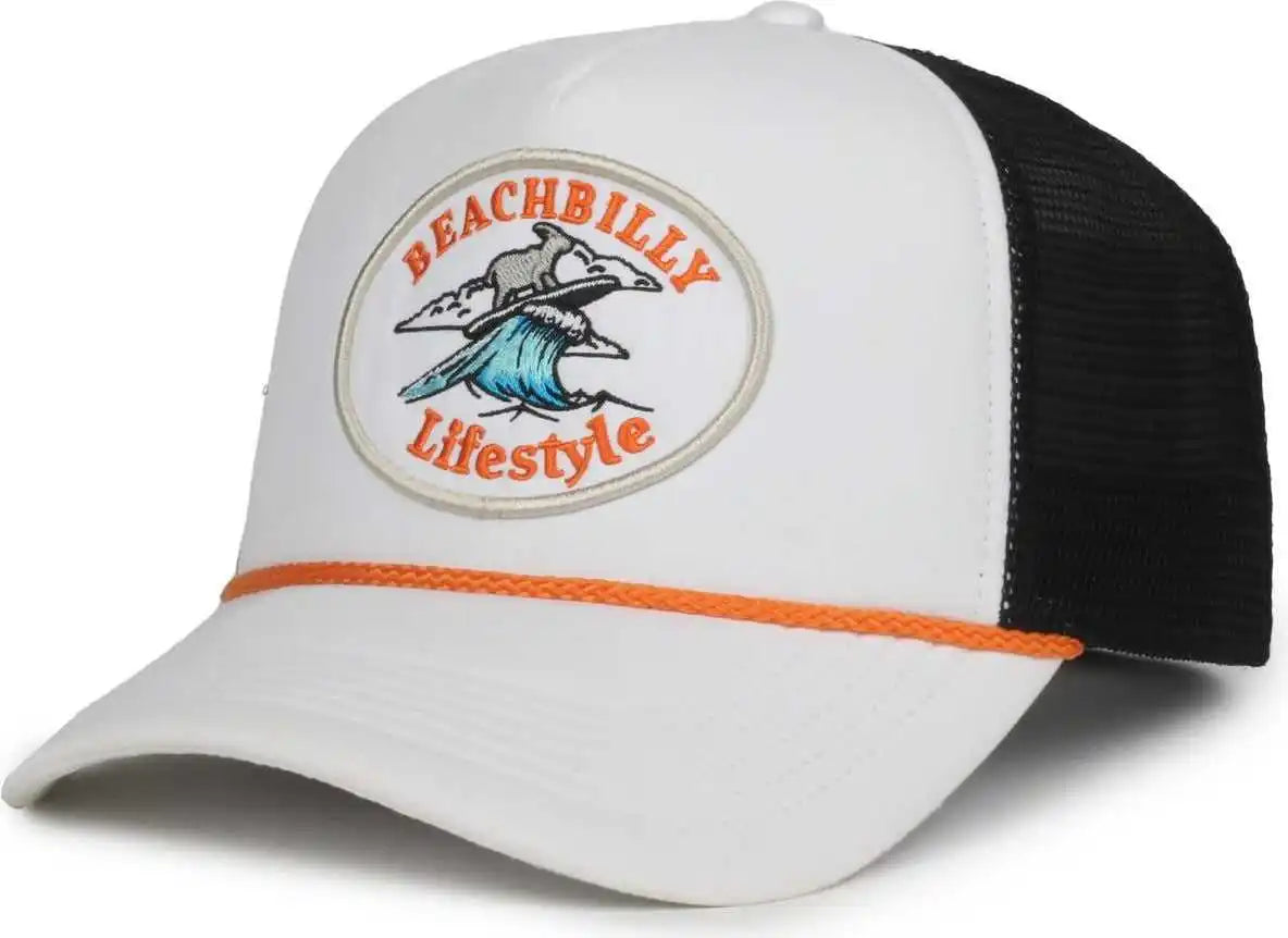 Oc Sports Beachbilly3 Beachbilly Caps - White Black - Osfm