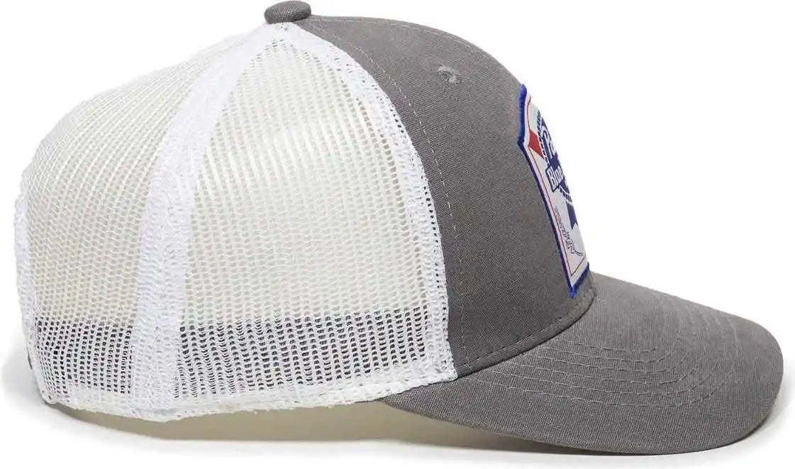 Oc Sports Beer-024 Pabst Caps - Dark Gray White - 6 7/8’’ - 7 1/2’’