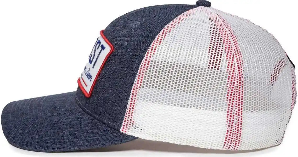 Oc Sports Beer-026 Pabst Mesh Back Cap - Navy White - 6 7/8’’ - 7 1/2’’