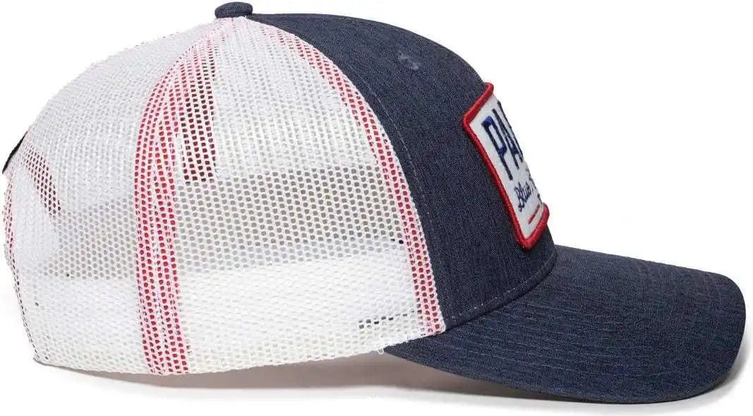 Oc Sports Beer-026 Pabst Mesh Back Cap - Navy White - 6 7/8’’ - 7 1/2’’