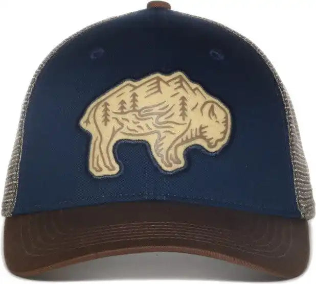 Oc Sports Bison01 Slight Pre-curved Cap - Navy Khaki - 6 7/8’’ - 7 1/2’’
