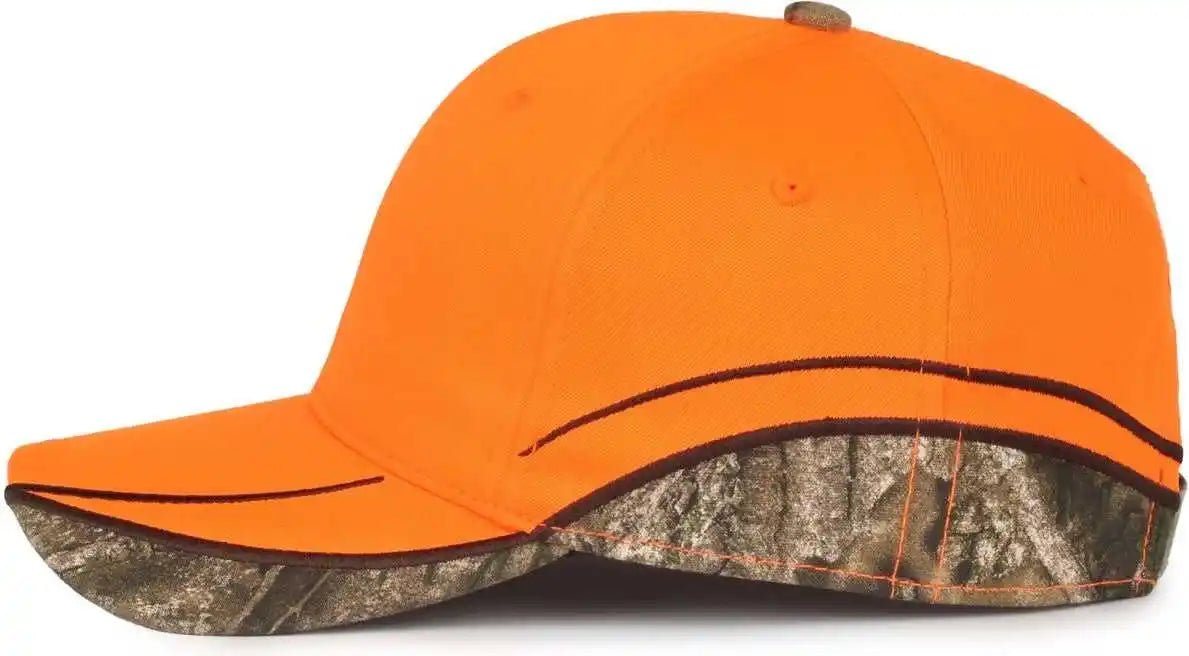Oc Sports Blz-615 Adjustable Cap that is Easily Visible - Blaze Realtree Apx - Osfm