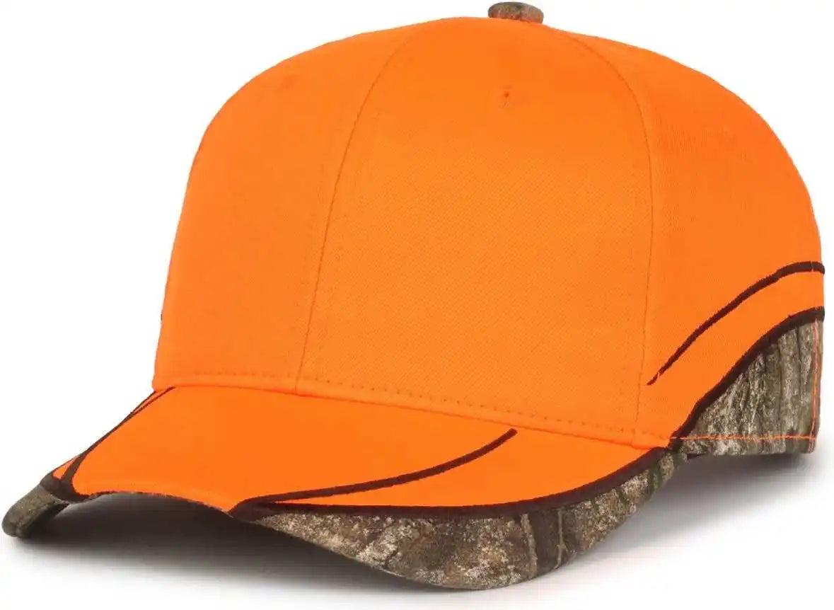 Oc Sports Blz-615 Adjustable Cap that is Easily Visible - Blaze Realtree Apx - Osfm