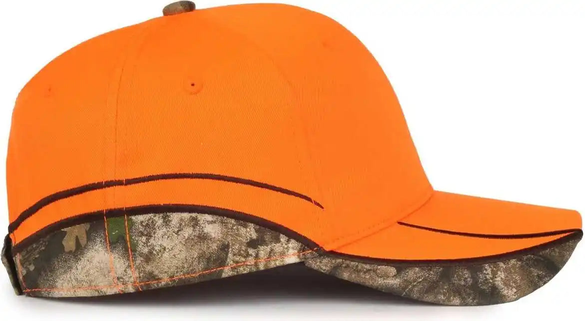 Oc Sports Blz-615 Adjustable Cap that is Easily Visible - Blaze Realtree Apx - Osfm