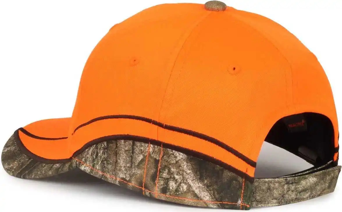 Oc Sports Blz-615 Adjustable Cap that is Easily Visible - Blaze Realtree Apx - Osfm