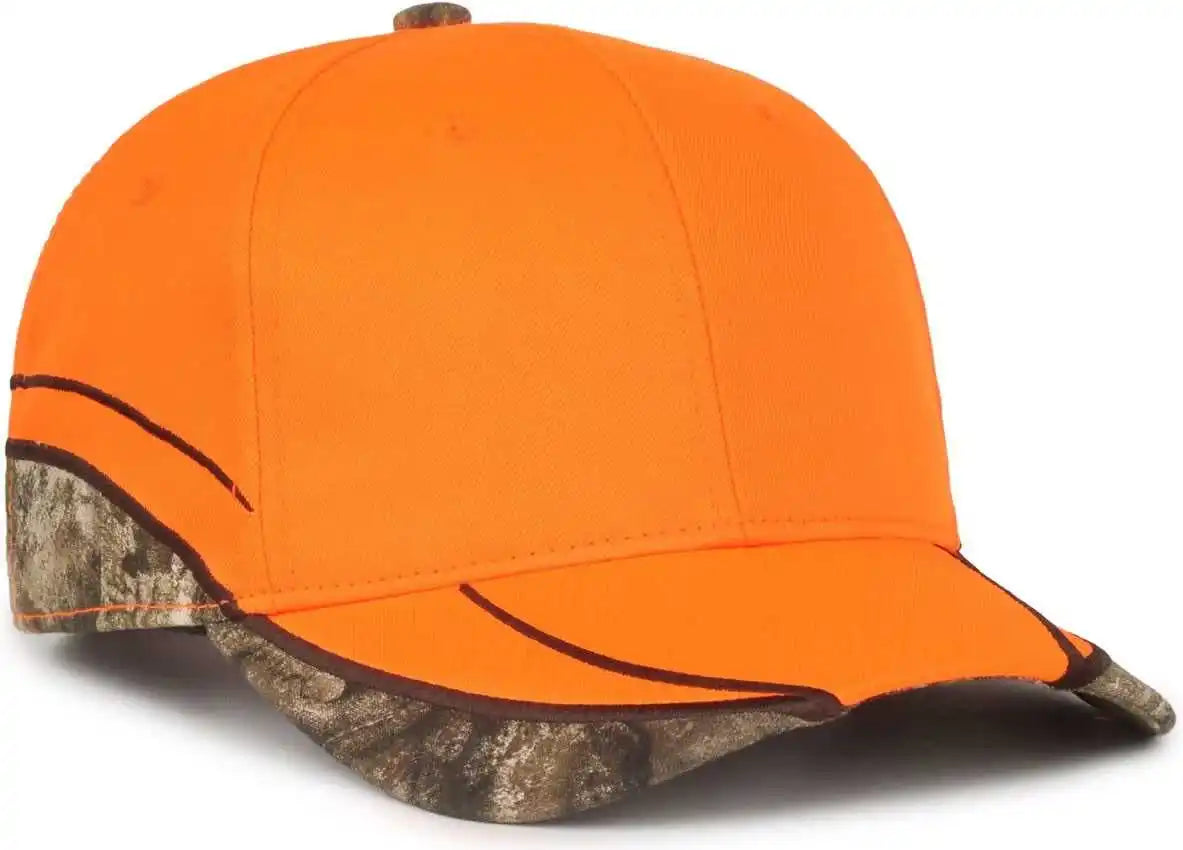 Oc Sports Blz-615 Adjustable Cap that is Easily Visible - Blaze Realtree Apx - Osfm