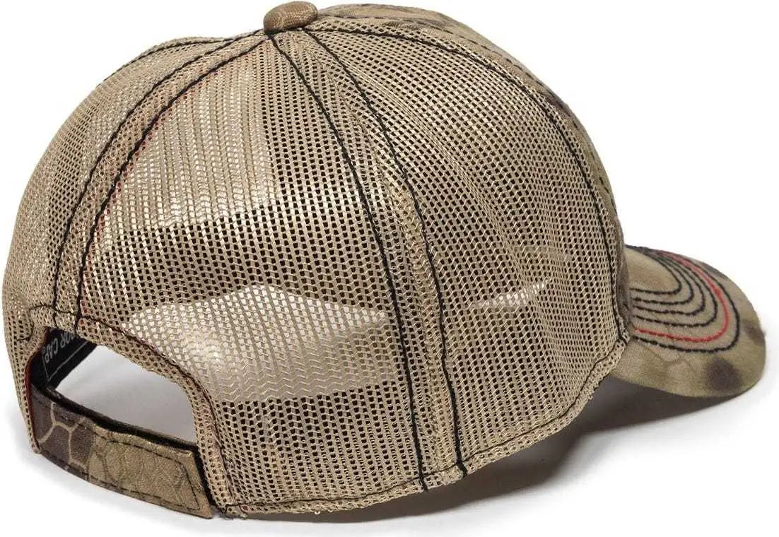 Oc Sports Bon-013 Fishing Adjustable Cap - Kryptek Highlander Tan - 6 7/8’’ - 7 1/2’’