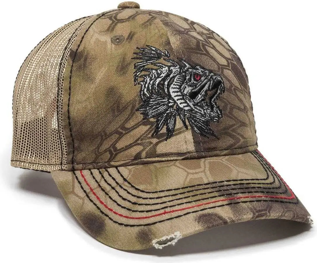 Oc Sports Bon-013 Fishing Adjustable Cap - Kryptek Highlander Tan - 6 7/8’’ - 7 1/2’’