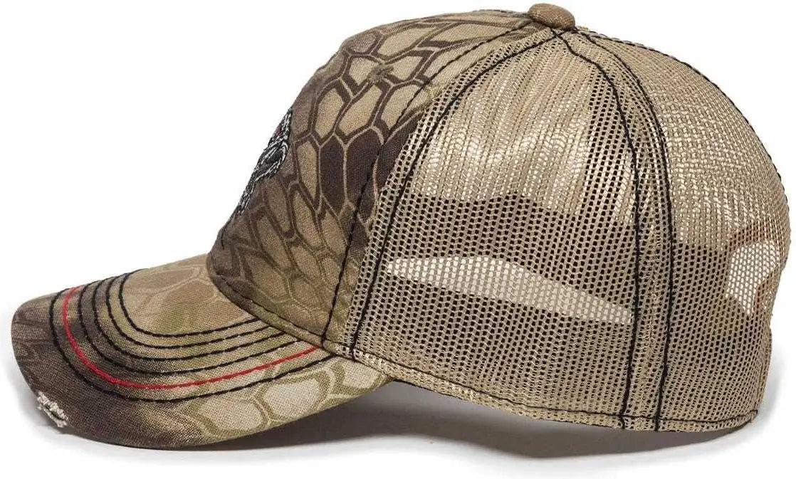 Oc Sports Bon-013 Fishing Adjustable Cap - Kryptek Highlander Tan - 6 7/8’’ - 7 1/2’’