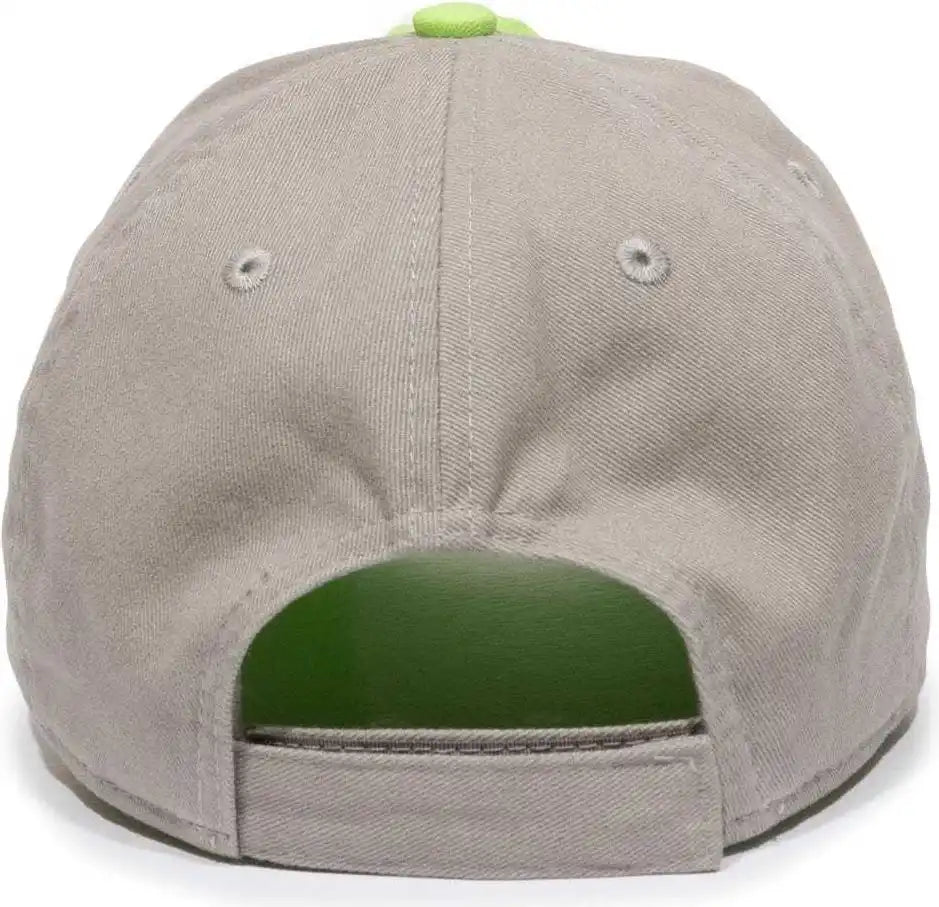 Oc Sports Btw-100 Adjustable Ladies Fit Cap - Lime Graphite - Dark Gray / 6 7/8’’ - 7 1/2’’