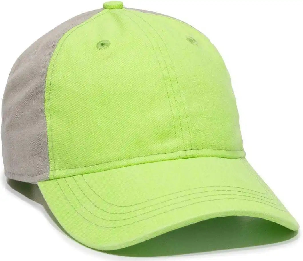 Oc Sports Btw-100 Adjustable Ladies Fit Cap - Lime Graphite - Dark Gray / 6 7/8’’ - 7 1/2’’