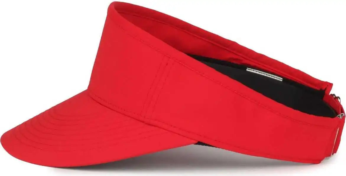 Oc Sports Bwv-100 High Crown Visor - Red - Osfm