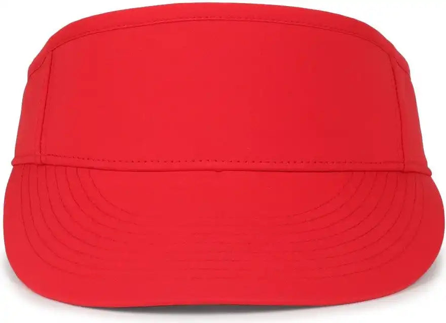 Oc Sports Bwv-100 High Crown Visor - Red - Osfm