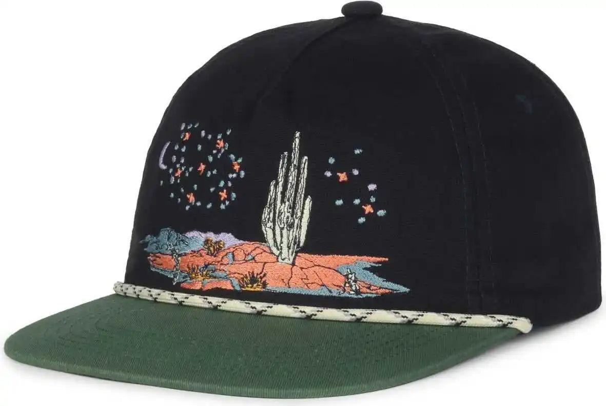 Oc Sports Cactus02 5 Panel Cap - Navy Hunter Green - Forest / 6 7/8’’ - 7 1/2’’