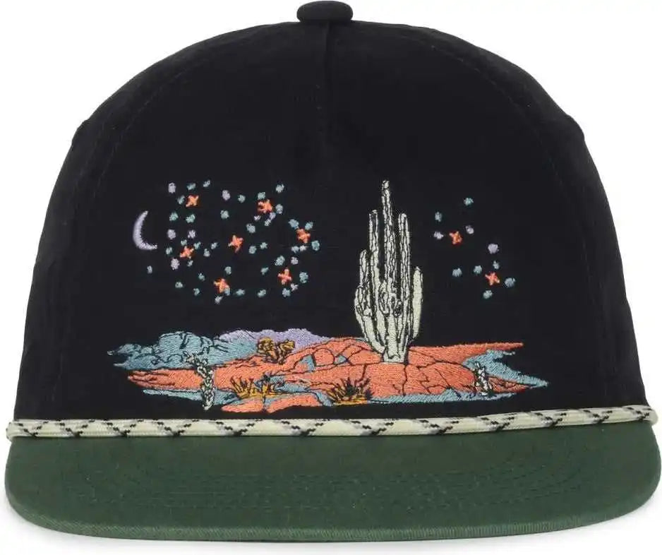 Oc Sports Cactus02 5 Panel Cap - Navy Hunter Green - Forest / 6 7/8’’ - 7 1/2’’