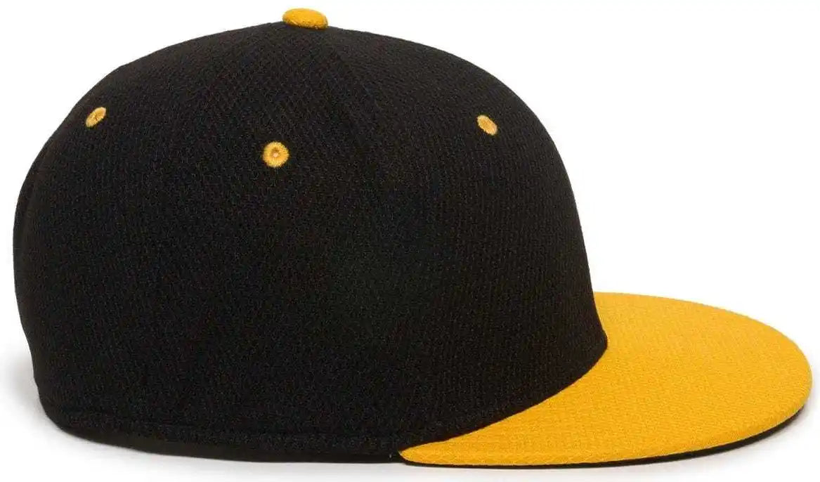 Oc Sports Cage25 Flexible Fitting Cap - Black Gold