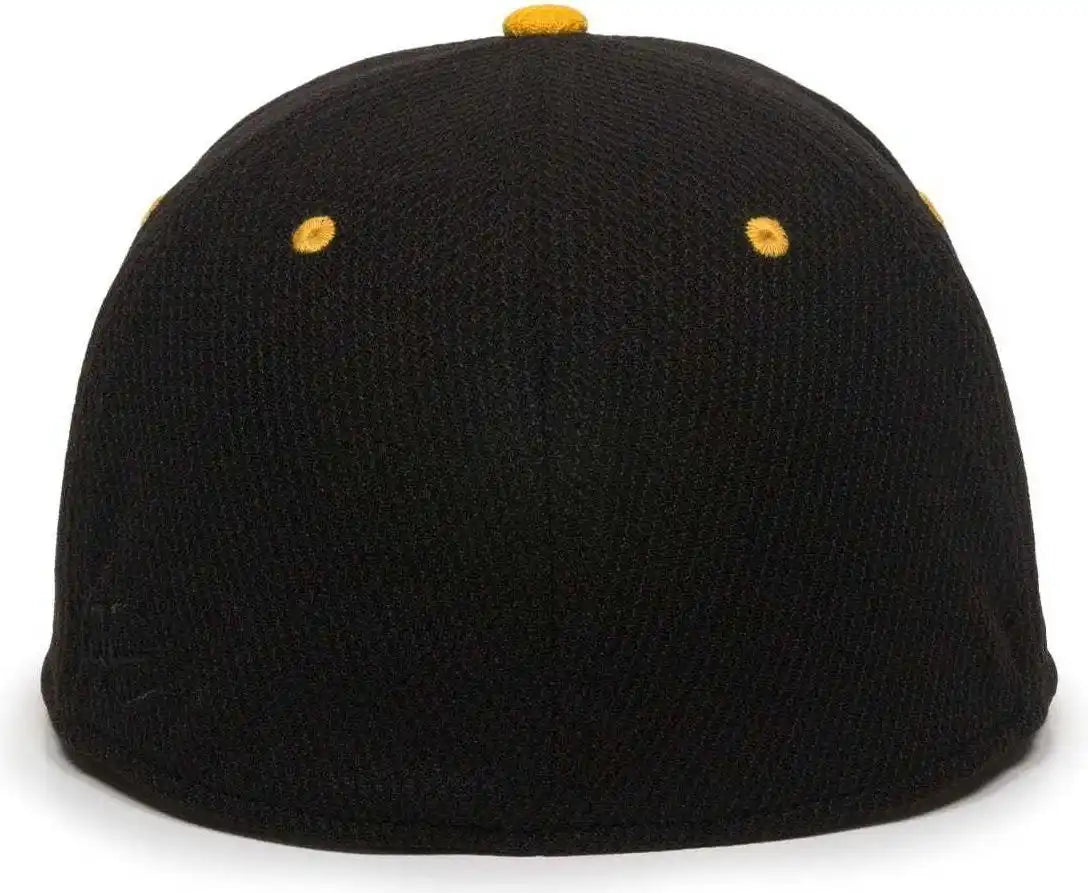 Oc Sports Cage25 Flexible Fitting Cap - Black Gold - 6 3/8’’ - 3/4’’