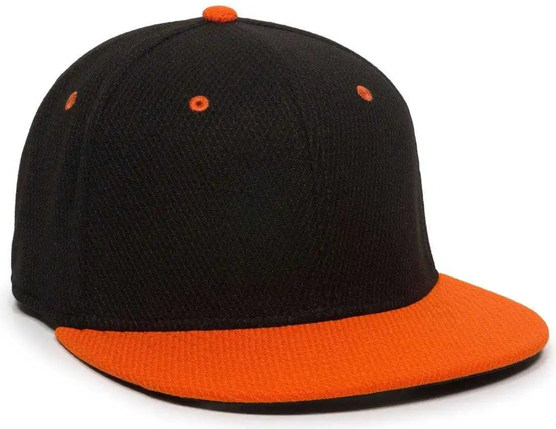 Oc Sports Cage25 Flexible Fitting Cap - Black Orange - 6 3/8’’ - 3/4’’
