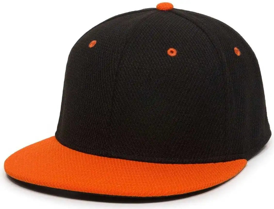 Oc Sports Cage25 Flexible Fitting Cap - Black Orange