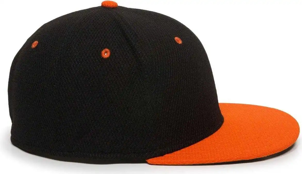 Oc Sports Cage25 Flexible Fitting Cap - Black Orange