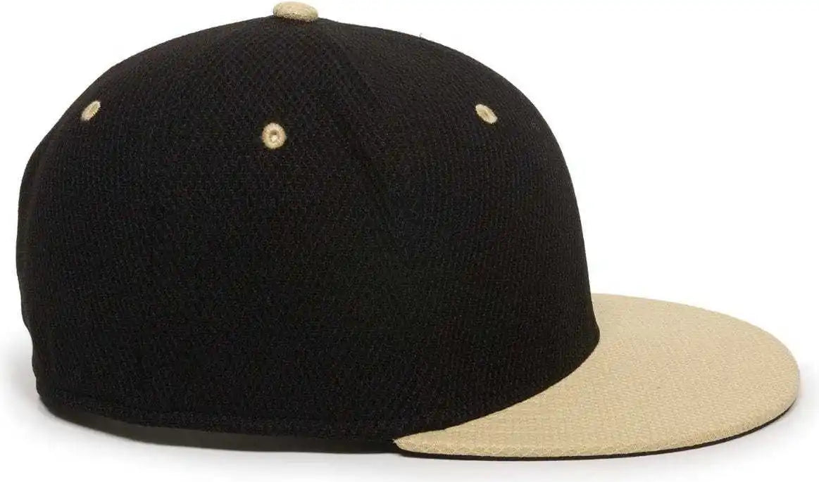 Oc Sports Cage25 Flexible Fitting Cap - Black Vegas Gold
