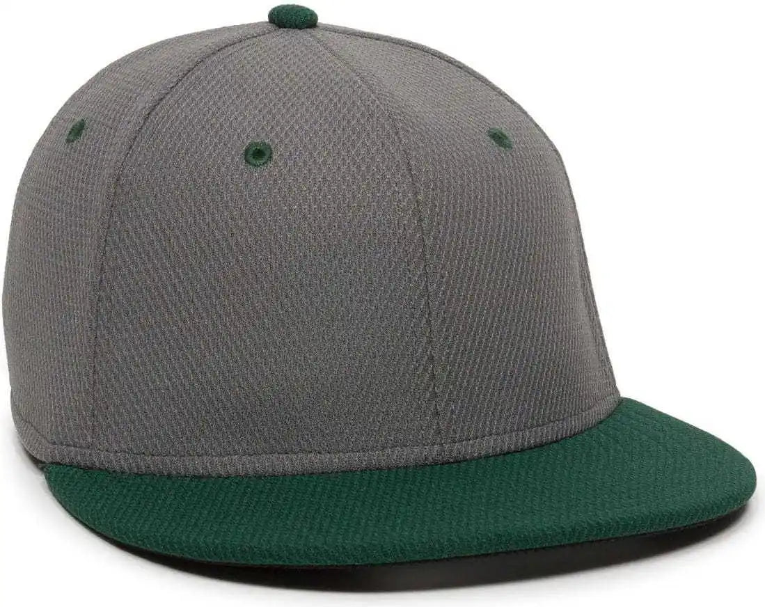 Oc Sports Cage25 Flexible Fitting Cap - Graphite Dark Green - Gray Forest / 6 3/8’’ - 3/4’’