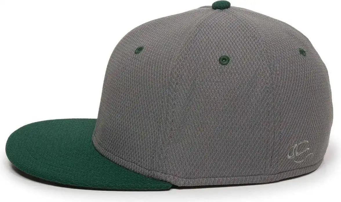 Oc Sports Cage25 Flexible Fitting Cap - Graphite Dark Green