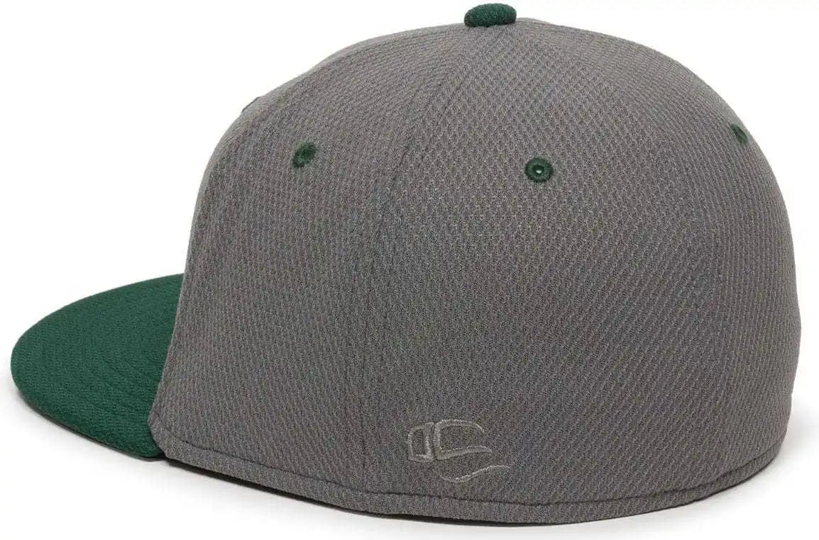 Oc Sports Cage25 Flexible Fitting Cap - Graphite Dark Green