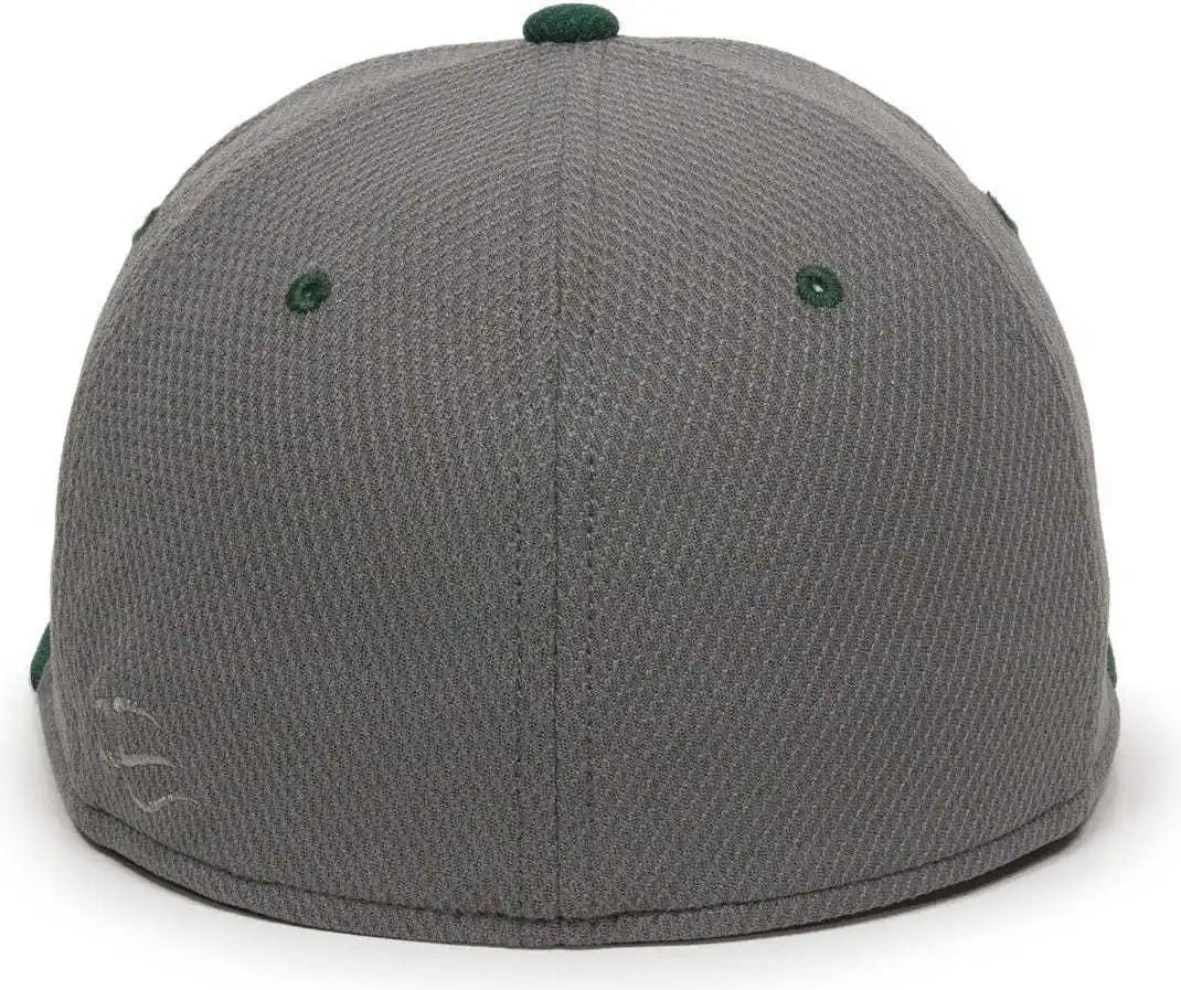 Oc Sports Cage25 Flexible Fitting Cap - Graphite Dark Green - Gray Forest / 6 3/8’’ - 3/4’’