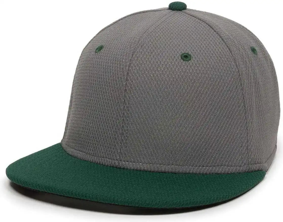 Oc Sports Cage25 Flexible Fitting Cap - Graphite Dark Green
