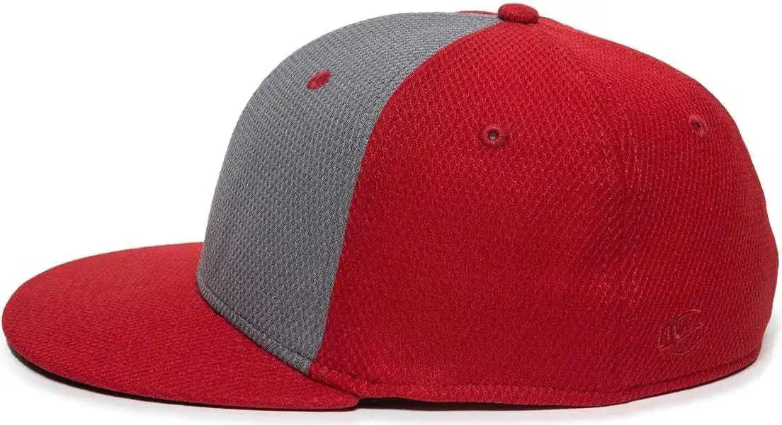Oc Sports Cage25 Flexible Fitting Cap - Graphite Red