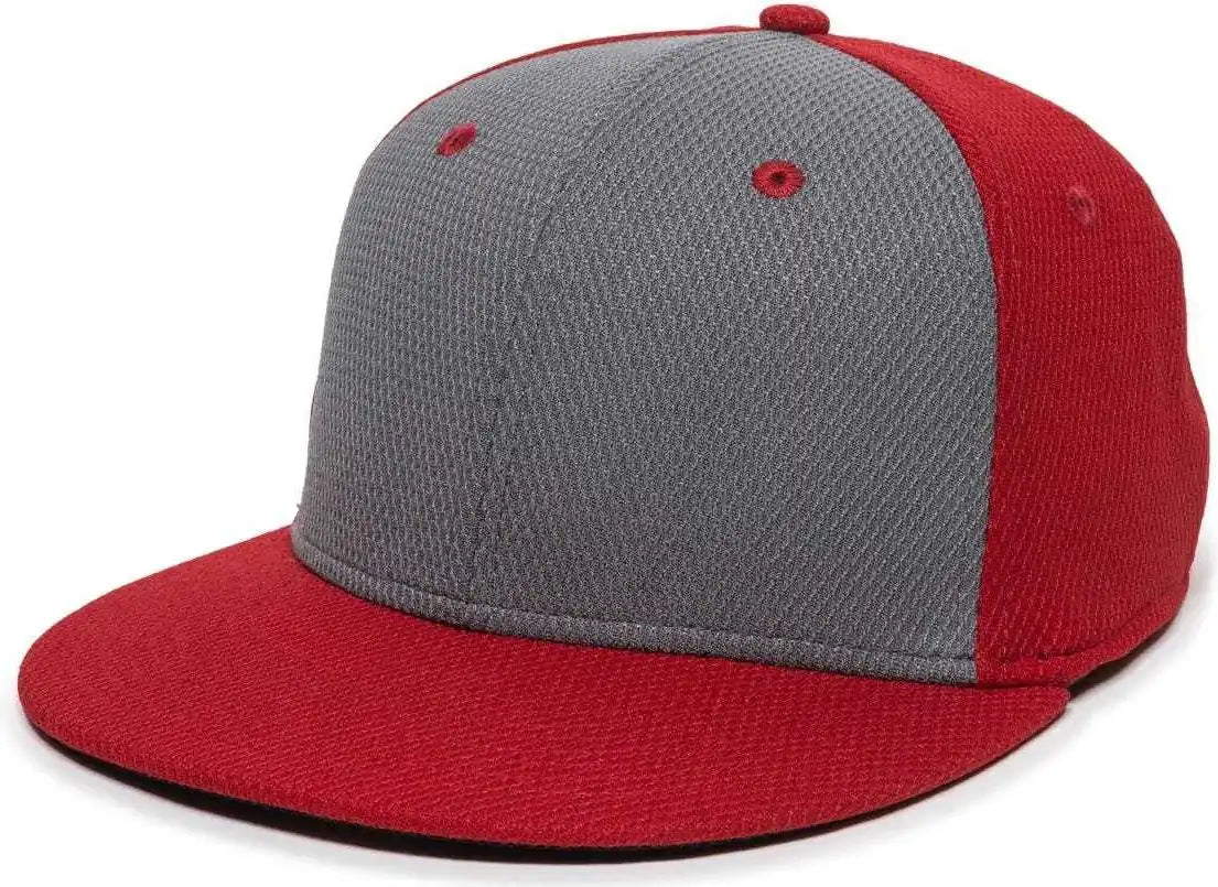 Oc Sports Cage25 Flexible Fitting Cap - Graphite Red
