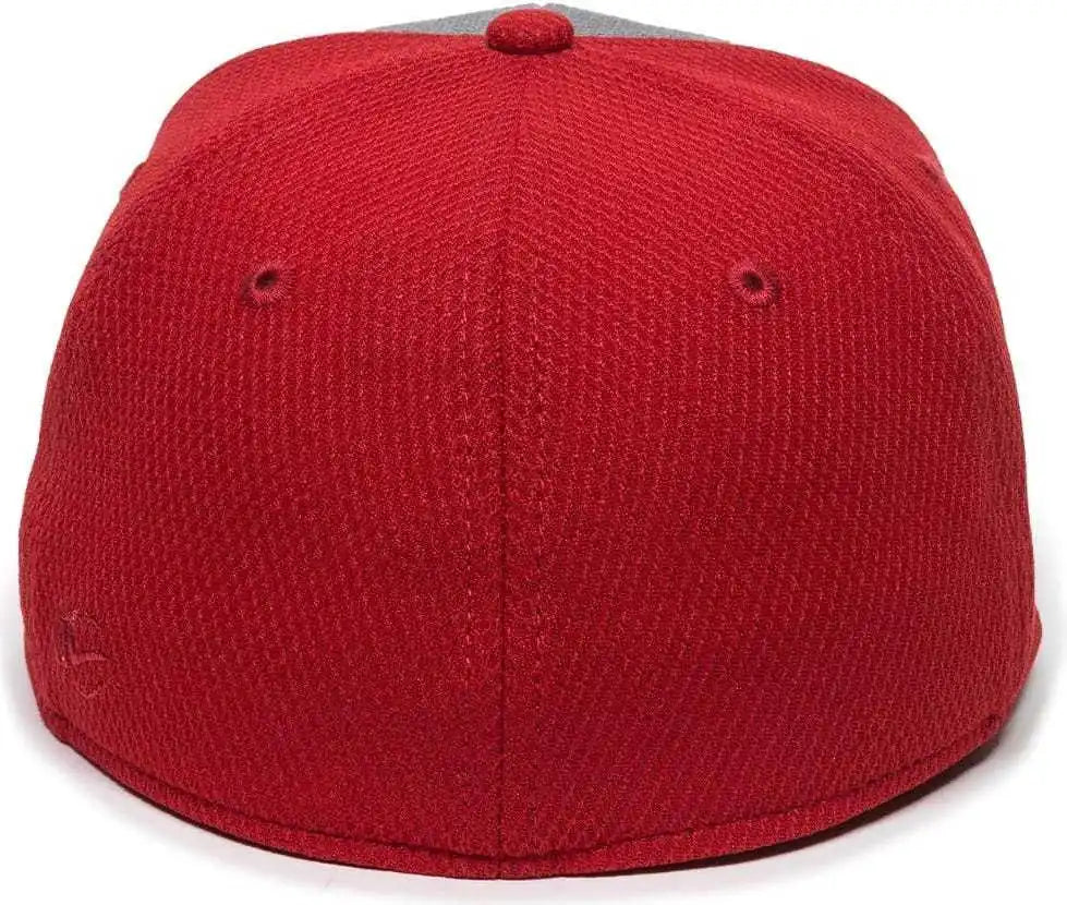 Oc Sports Cage25 Flexible Fitting Cap - Graphite Red
