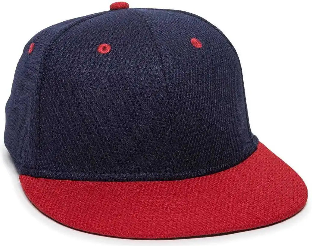Oc Sports Cage25 Flexible Fitting Cap - Navy Red - 6 3/8’’ - 3/4’’