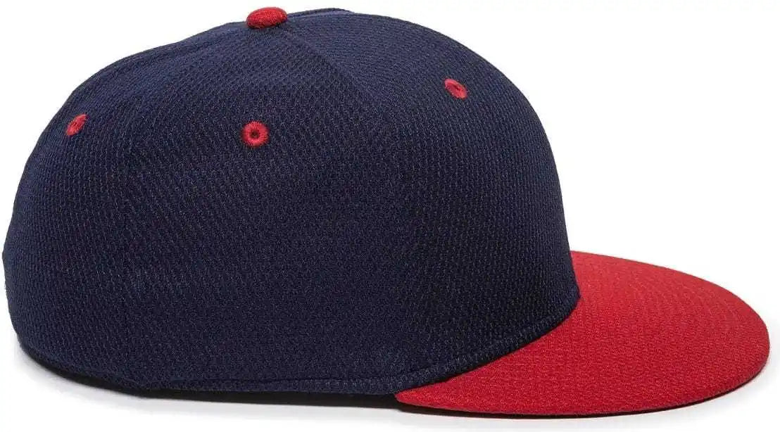Oc Sports Cage25 Flexible Fitting Cap - Navy Red