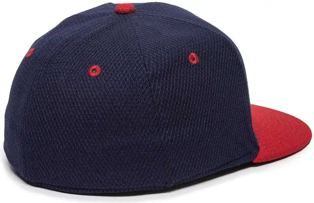 Oc Sports Cage25 Flexible Fitting Cap - Navy Red