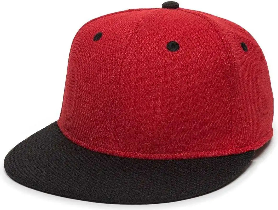 Oc Sports Cage25 Flexible Fitting Cap - Red Black