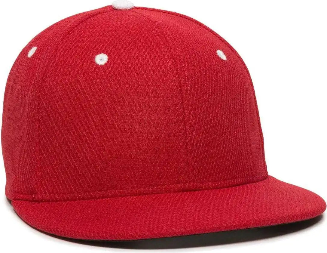 Oc Sports Cage25 Flexible Fitting Cap - Red White - 6 3/8’’ - 3/4’’
