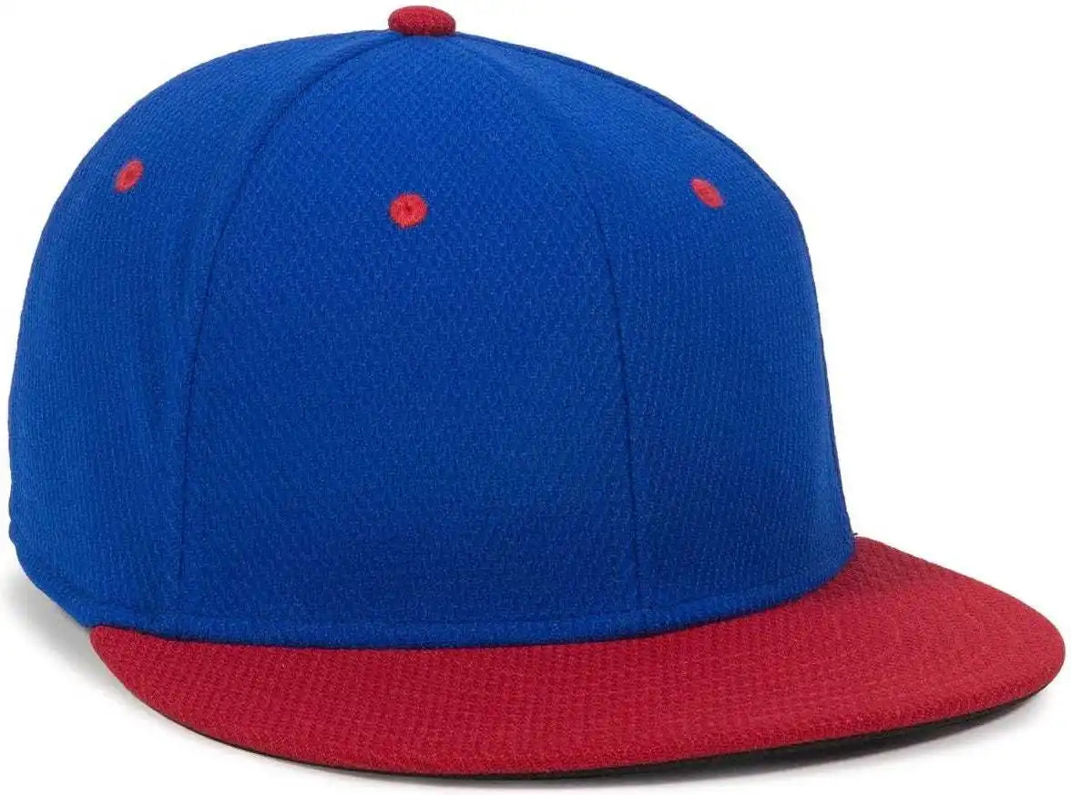 Oc Sports Cage25 Flexible Fitting Cap - Royal Red - 6 3/8’’ - 3/4’’