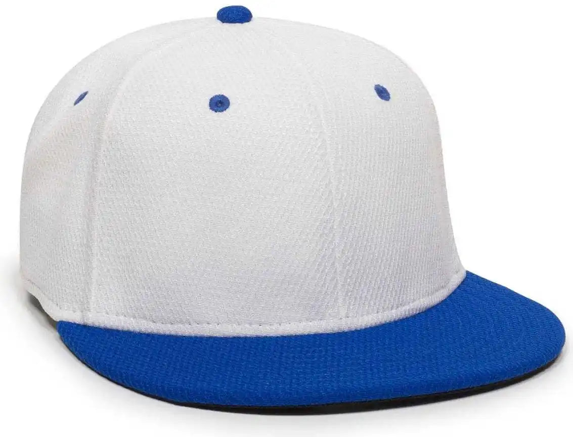 Oc Sports Cage25 Flexible Fitting Cap - White Royal - 6 3/8’’ - 3/4’’