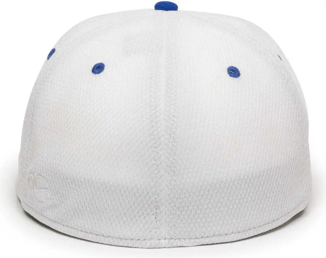 Oc Sports Cage25 Flexible Fitting Cap - White Royal